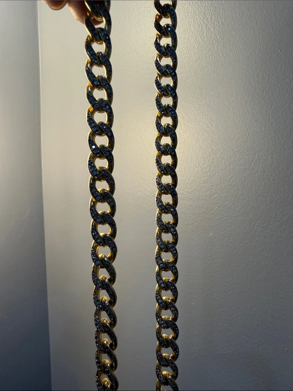 Gold-Tone Cuban Link Necklace